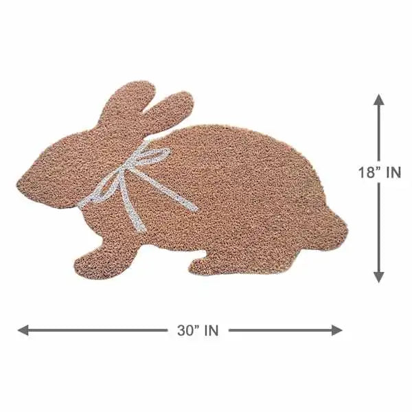 Easter Bunny Shaped Coir Doormat