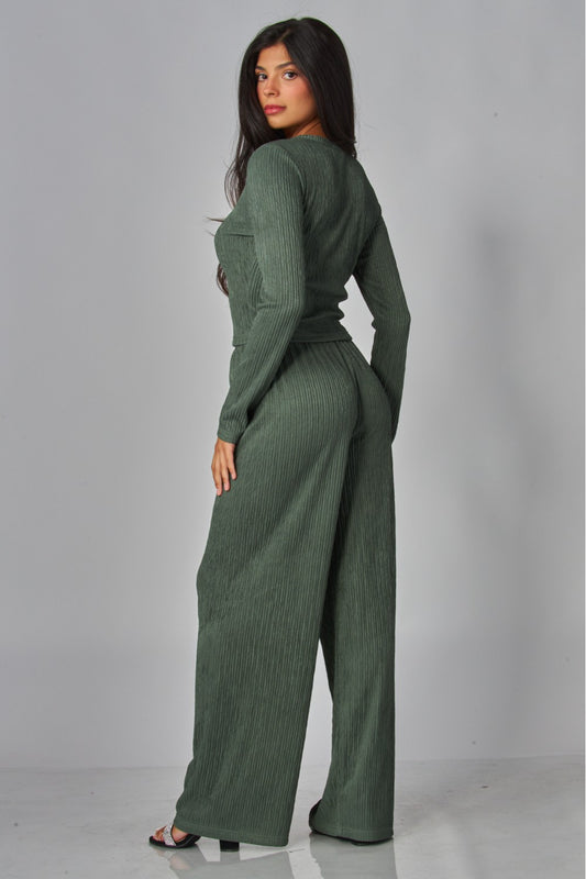 LICENSE TO LOUNGE PANTS SET IN OLIVE