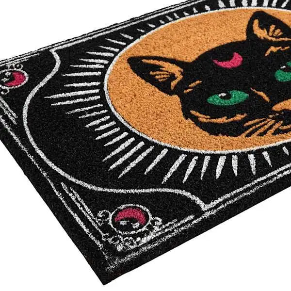 The Halloween Cat Coir Door Mat