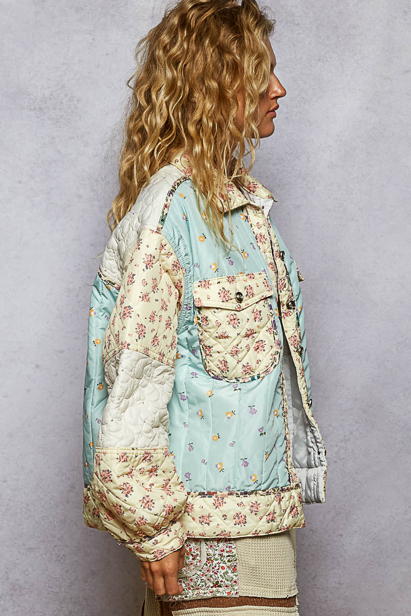 Patches & Petals Quilted Boho Jacket