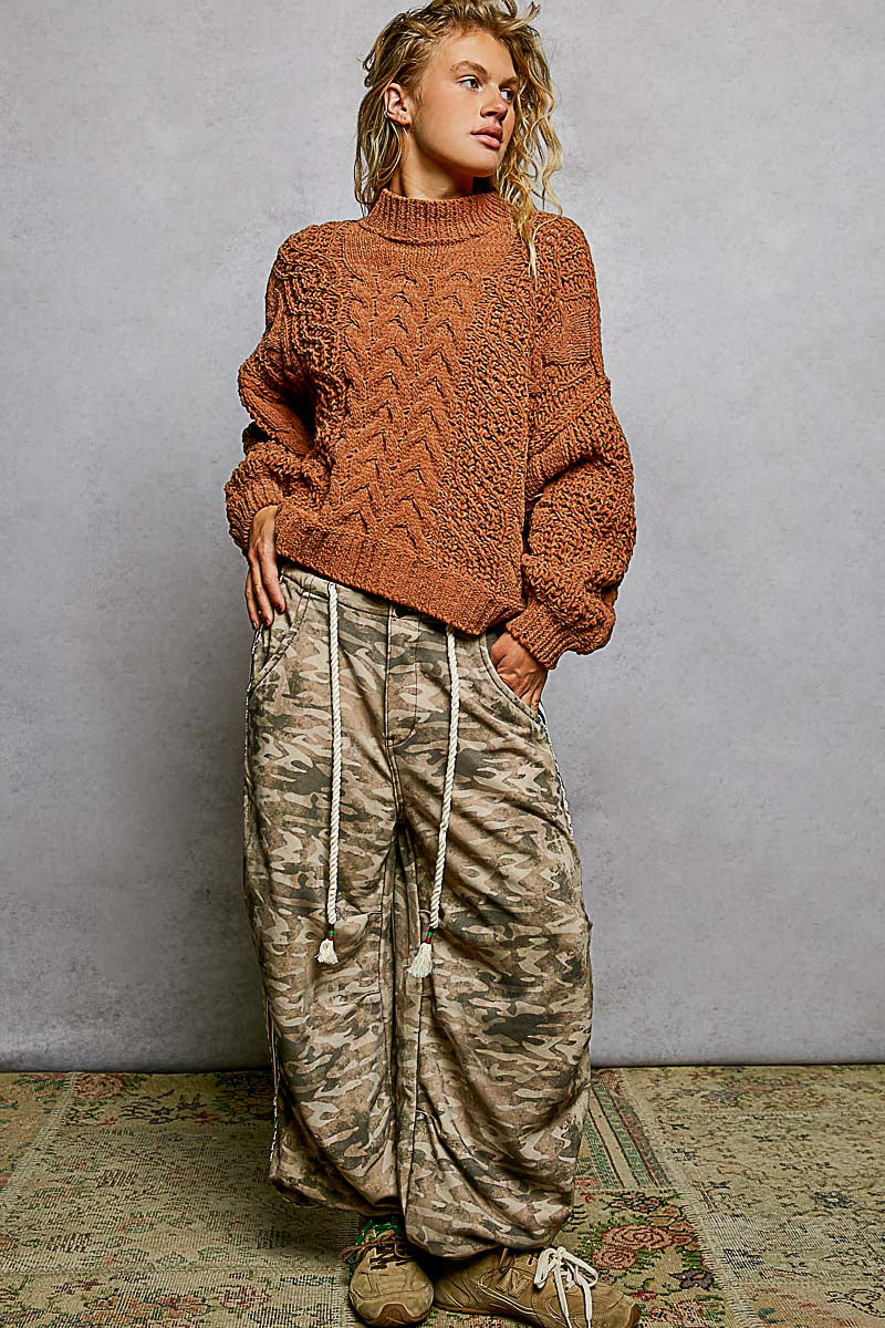 Cup of Cocoa Cable Knit Sweater