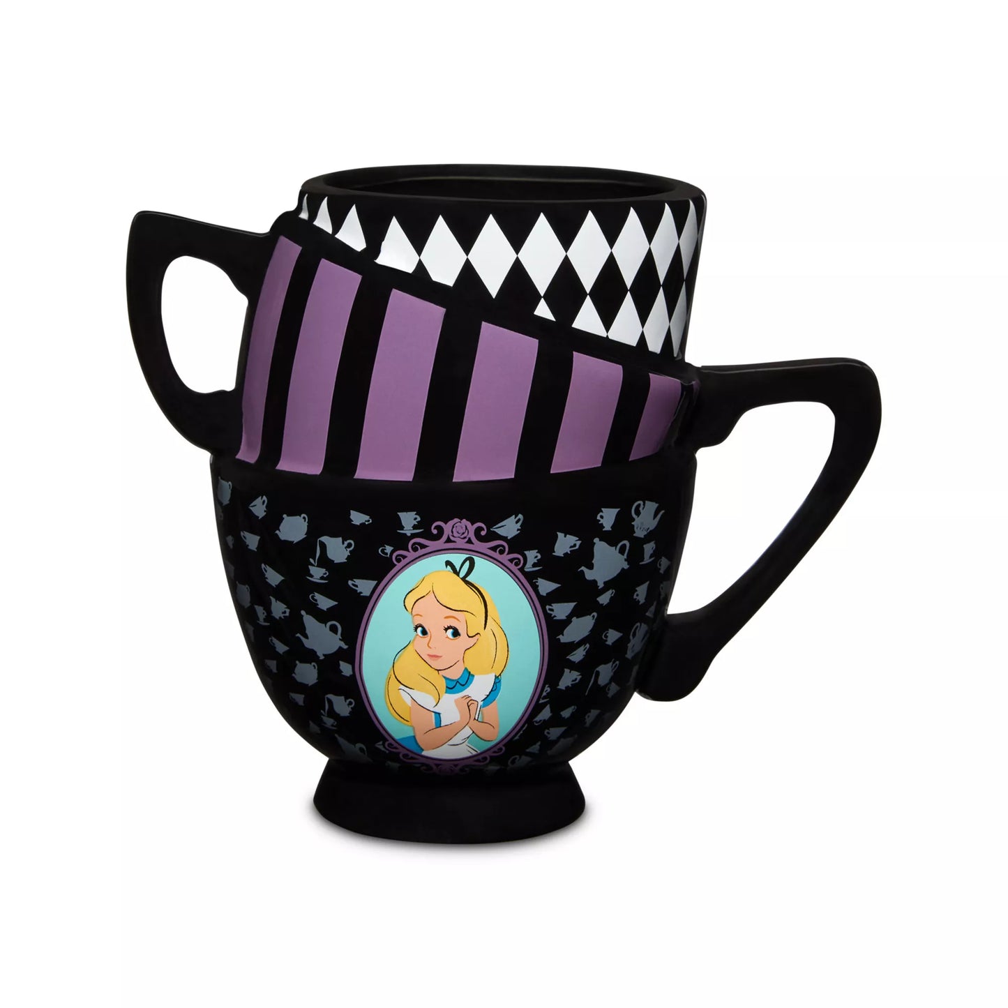 Alice in Wonderland Wonky Stacked Tea Cup