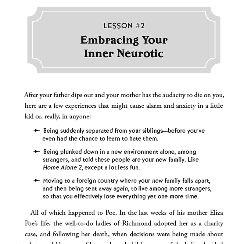 Poe for Your Problems Self Help Book
