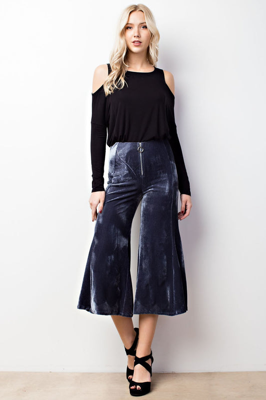 Viva La Velvet O-Ring Zipper Pants