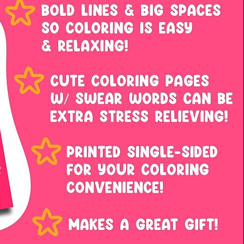 Swearing is Caring: Bold and Easy Adult Coloring Book