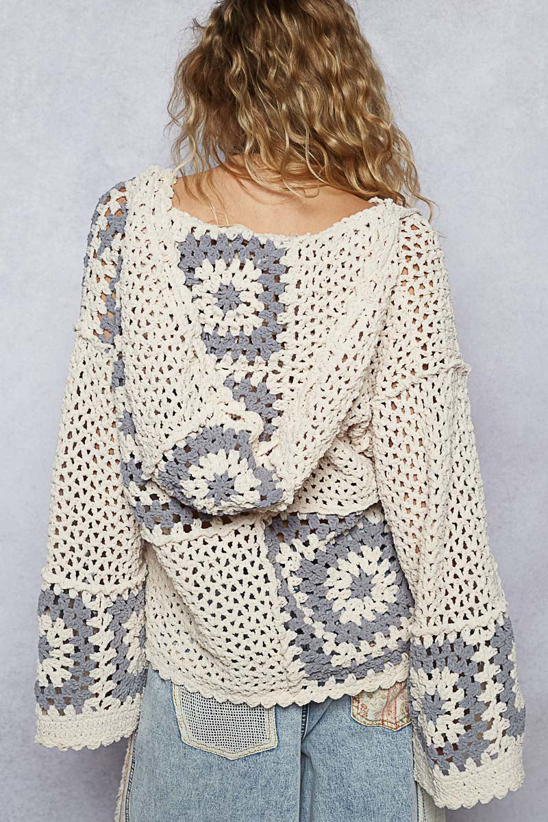 Burning Man Festival Boho Crochet Cardigan