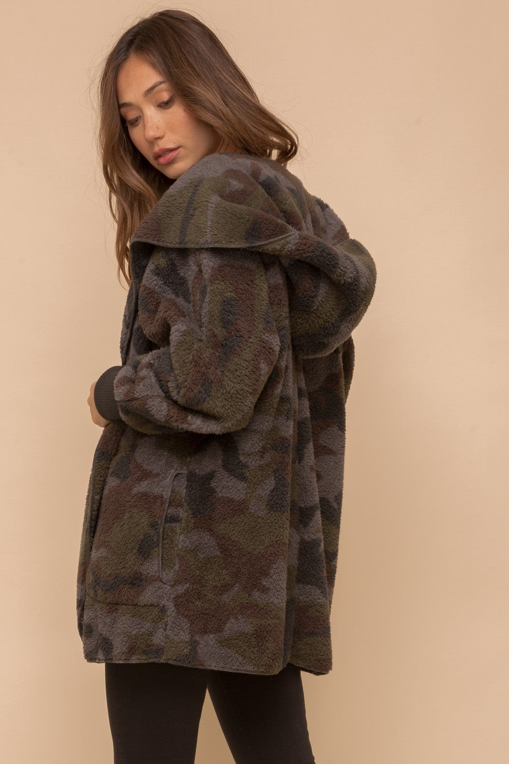 Casually Camo Sherpa Teddy Jacket