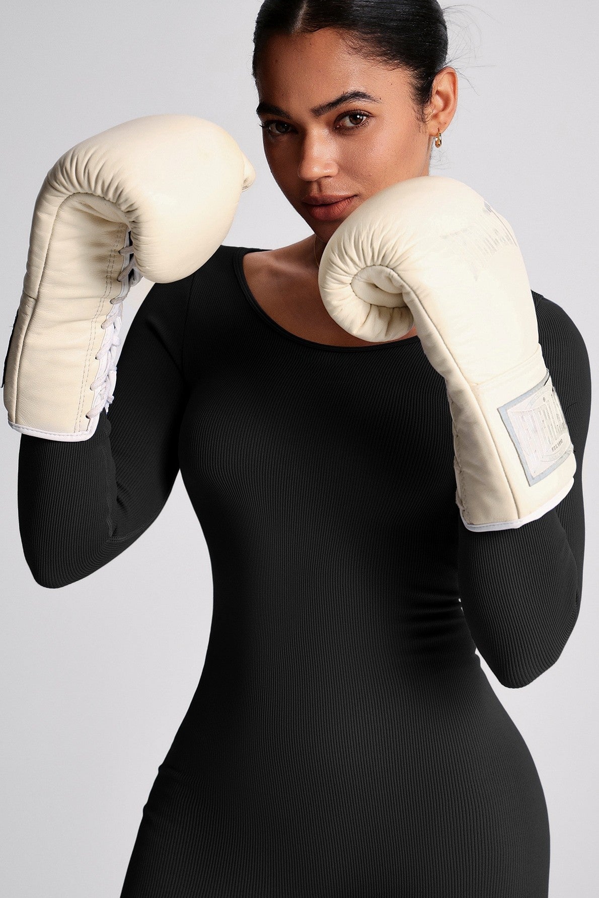 LOLA OPEN BACK ATHLEISURE BLACK UNITARD