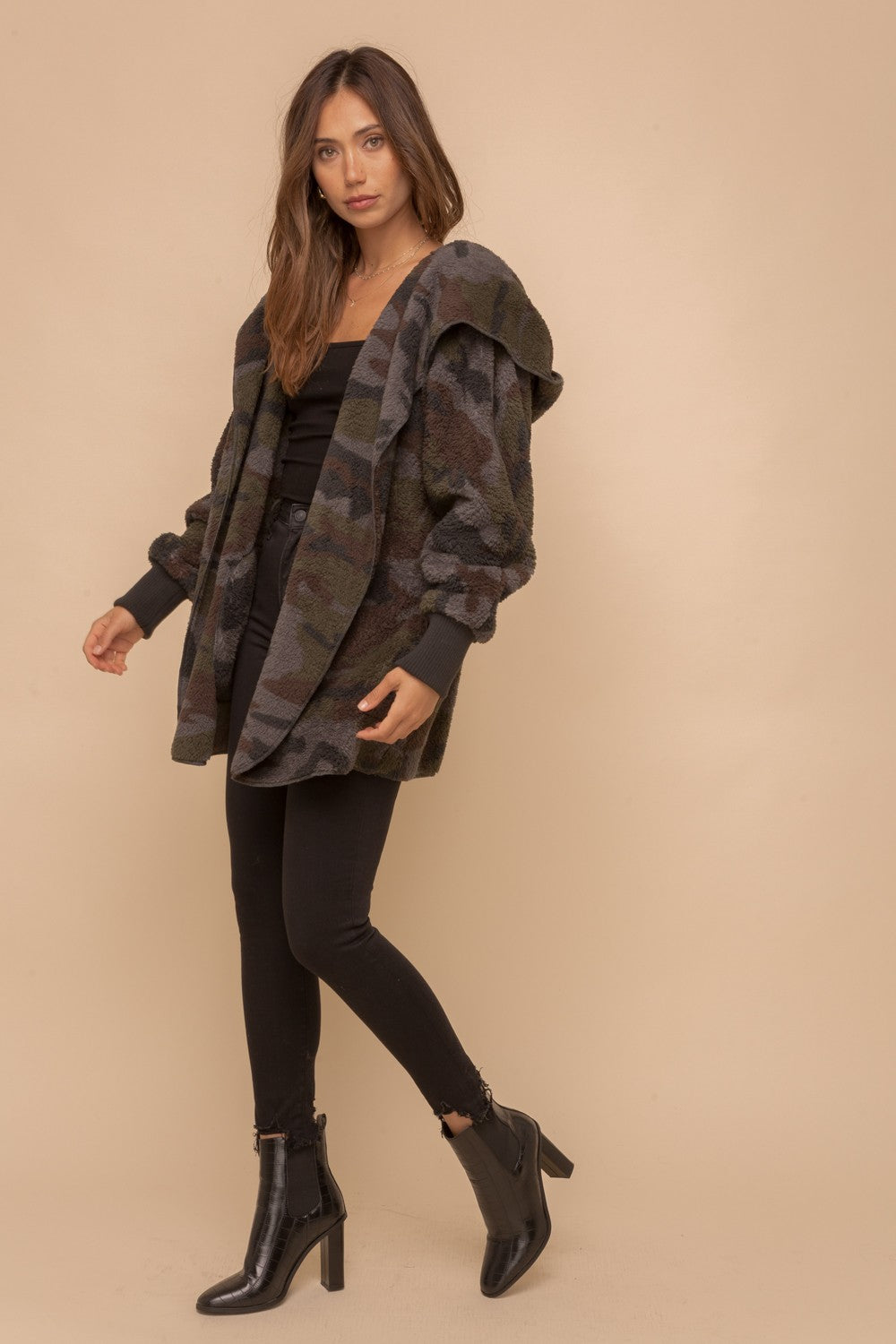 Casually Camo Sherpa Teddy Jacket