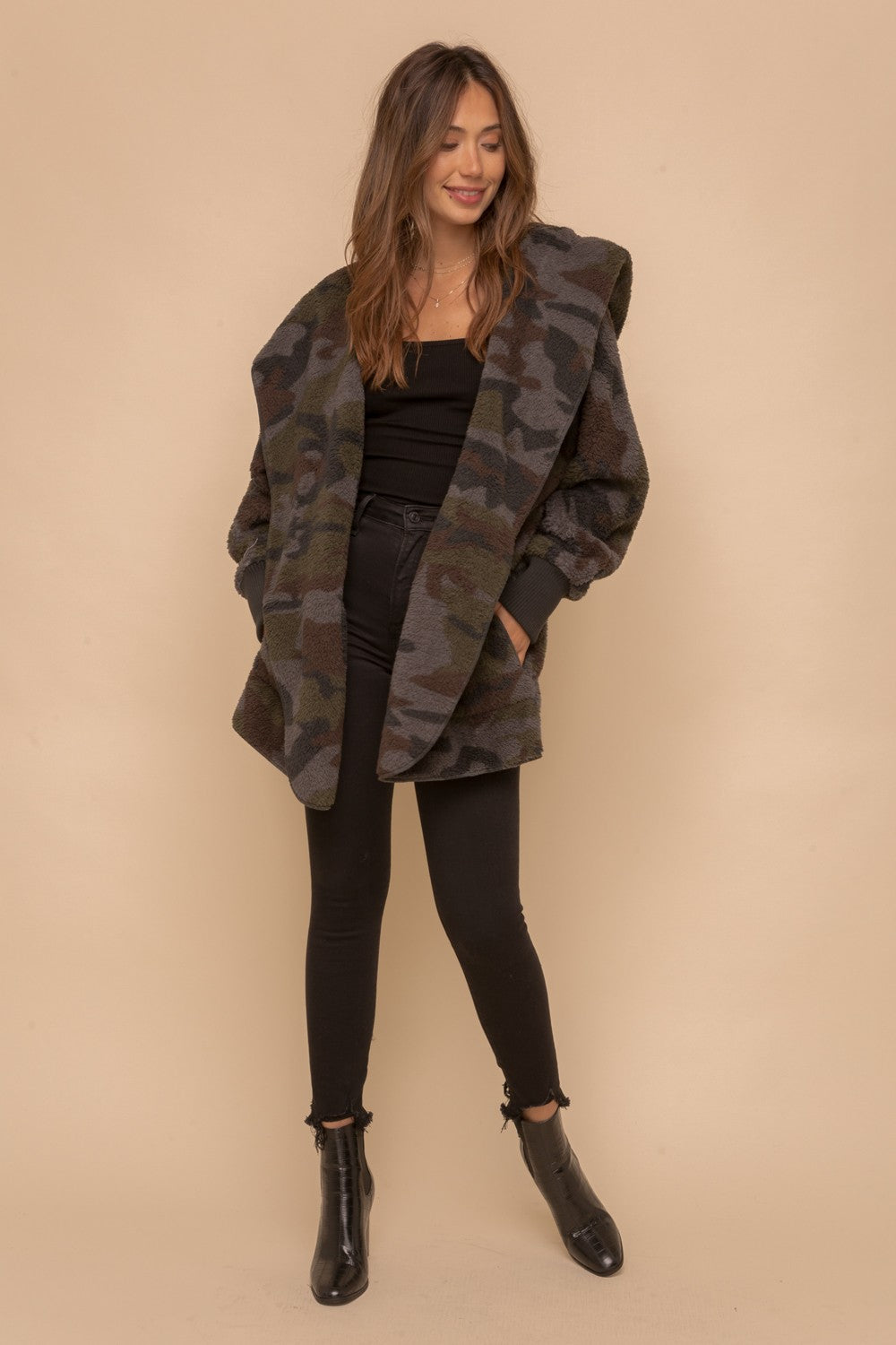 Casually Camo Sherpa Teddy Jacket