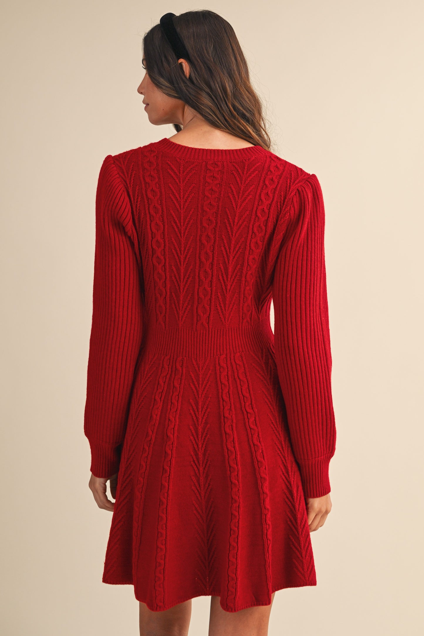 Ruby Ribbon Sweater Dress