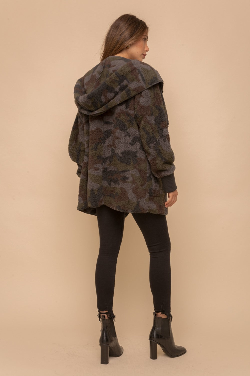 Casually Camo Sherpa Teddy Jacket