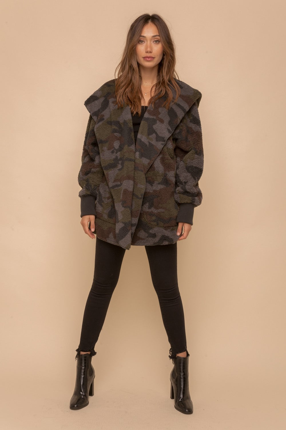 Casually Camo Sherpa Teddy Jacket