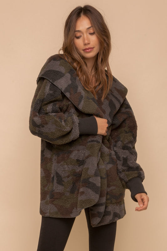 Casually Camo Sherpa Teddy Jacket