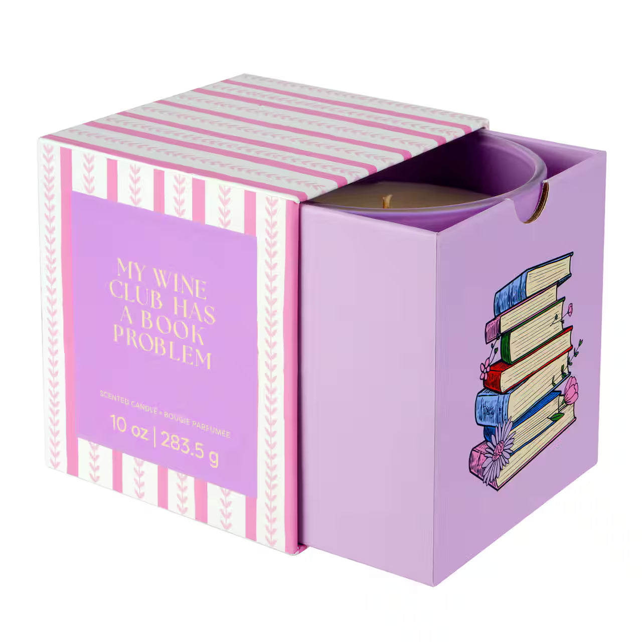 Wine and Book Club 10oz Gift Boxed Candle