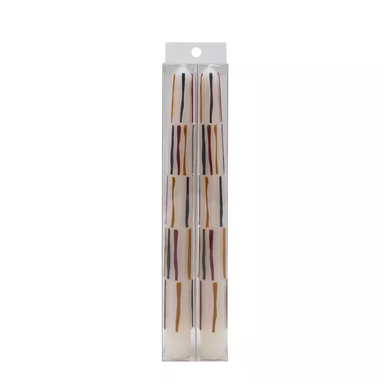 Set of 2 Boho Pattern Taper Candles
