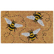 More Bees With Honey Coir Doormat