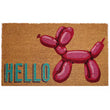 Iconic Pink Balloon Dog Doormat