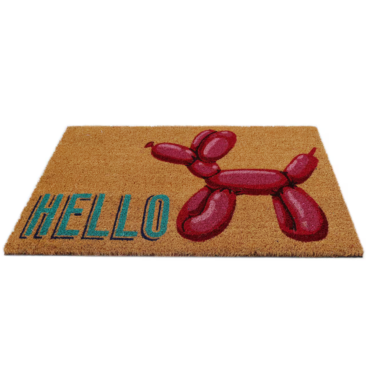 Iconic Pink Balloon Dog Doormat
