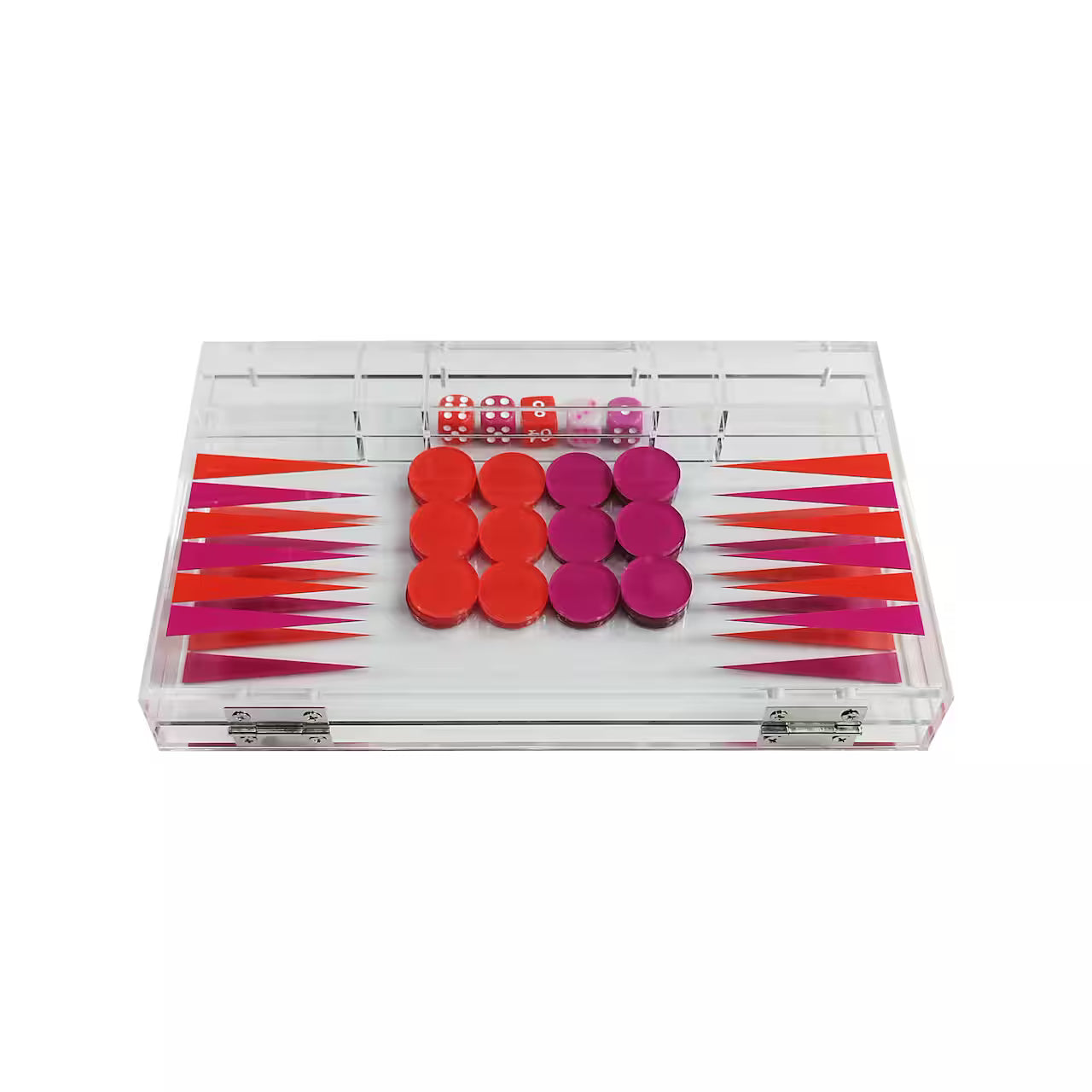Pink Backgammon Board Game