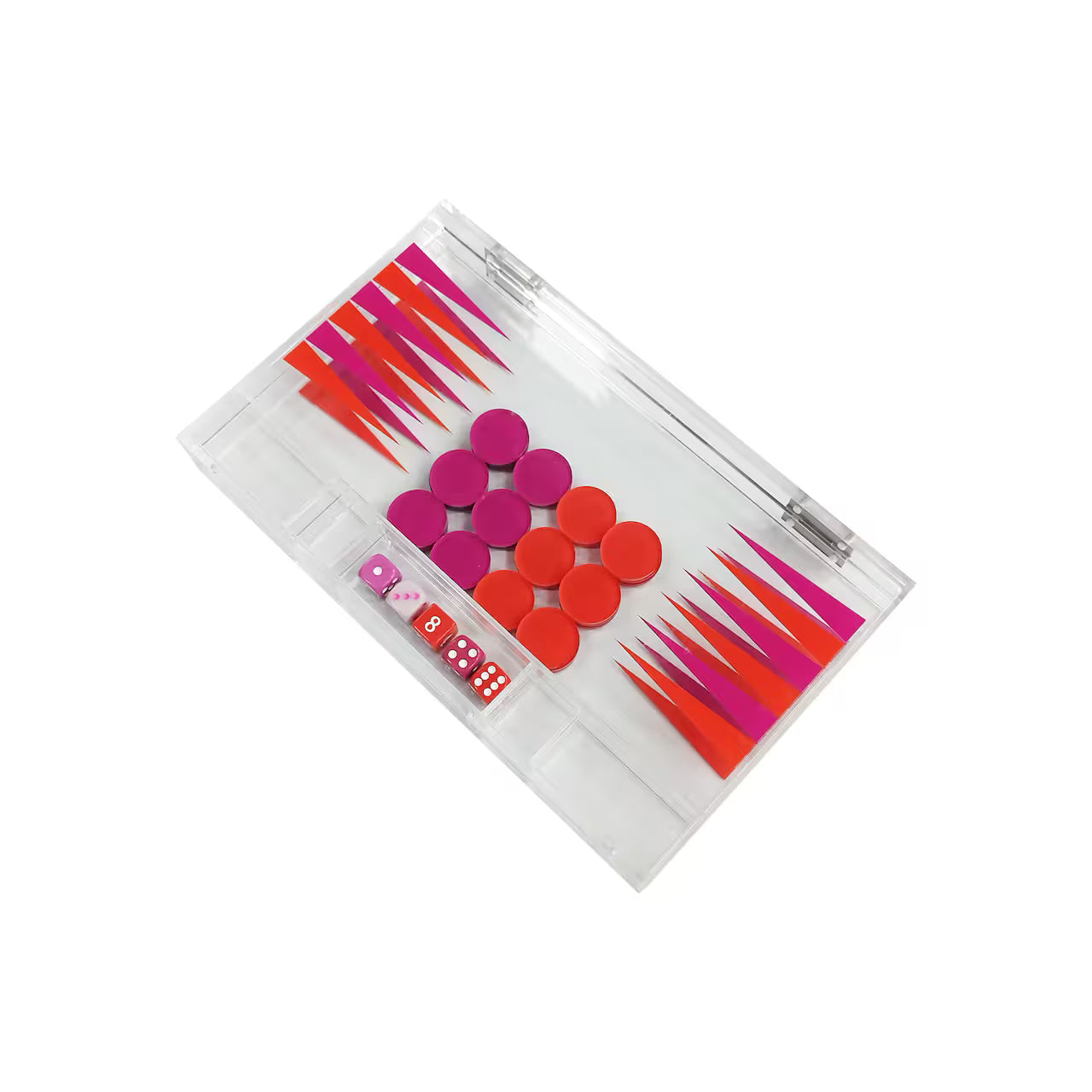 Pink Backgammon Board Game