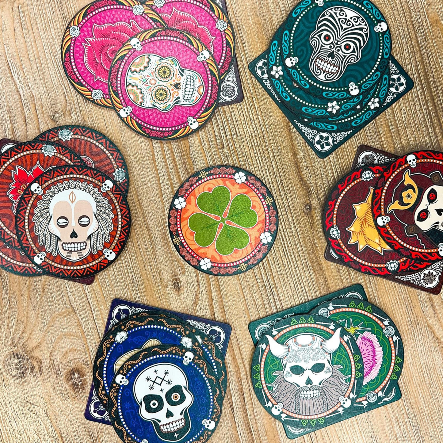 Skull Strategy Bluffing Adult Party Card Game
