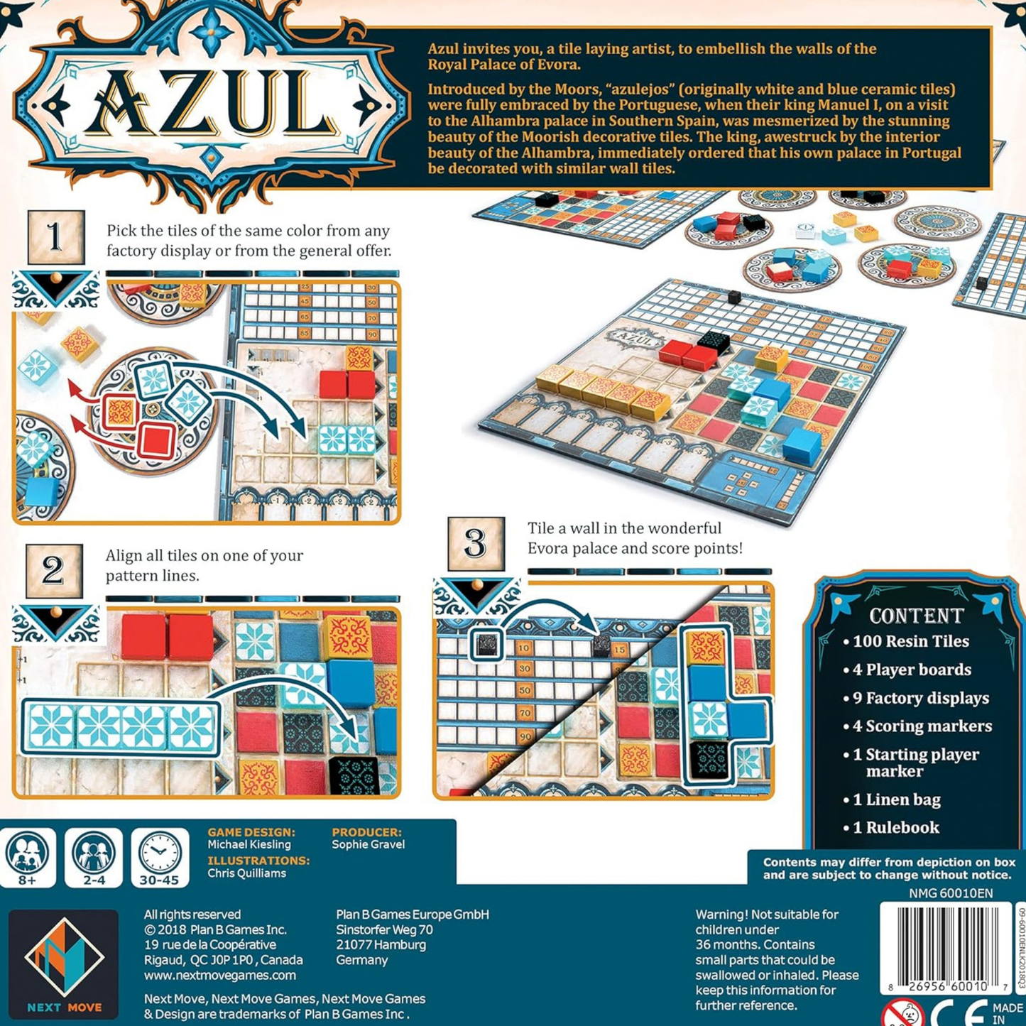 Azul - Award-Winning Tile-Placement Strategy Board Game