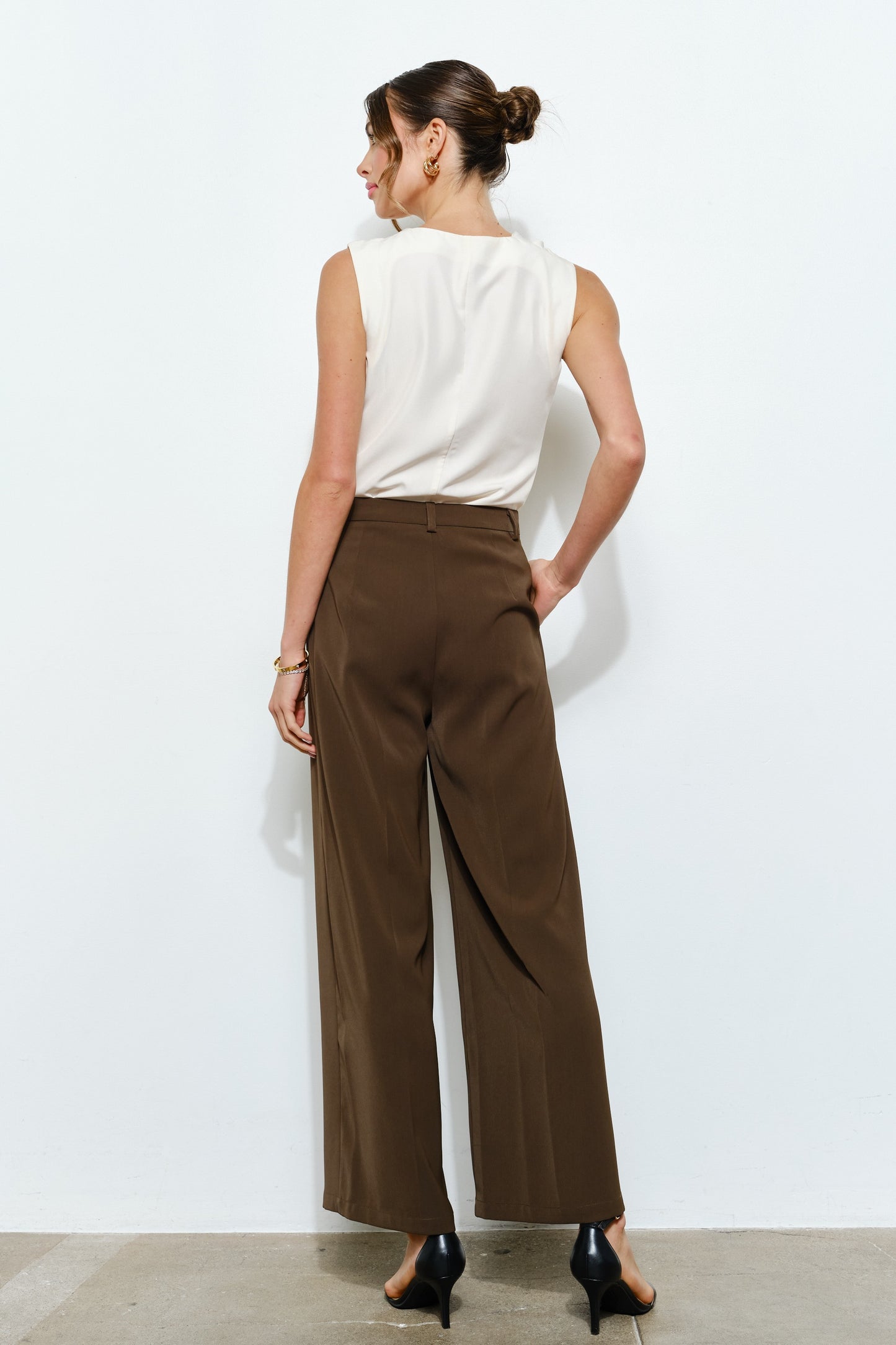 Dara Asymmetric Drape Ring Top