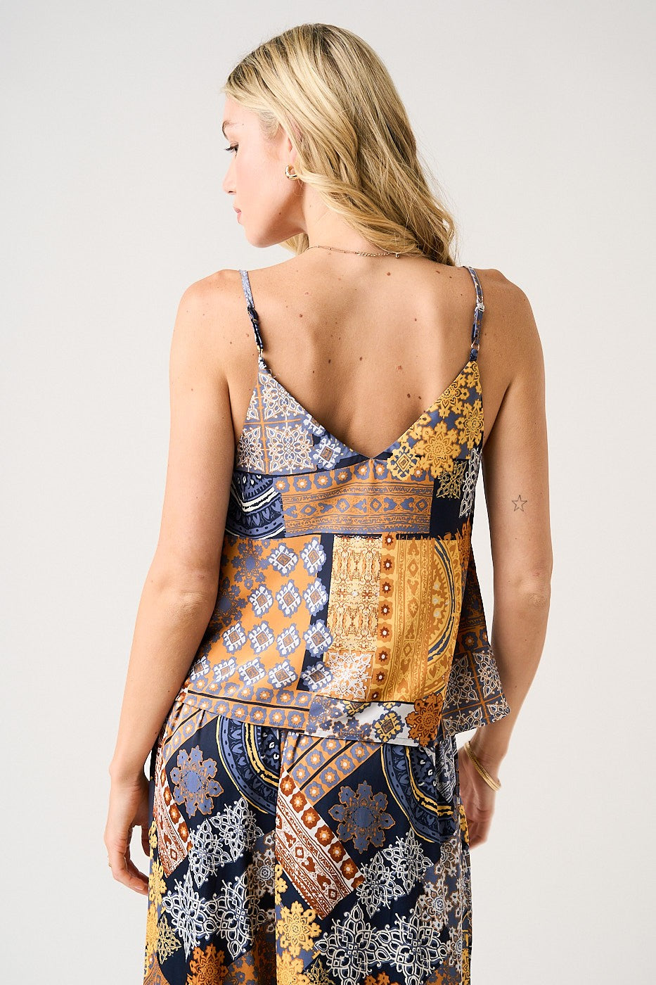 Paisley Patchwork Cami Tank Top