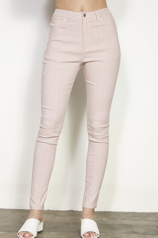 High Waist Stretch Knit Skinny Jegging