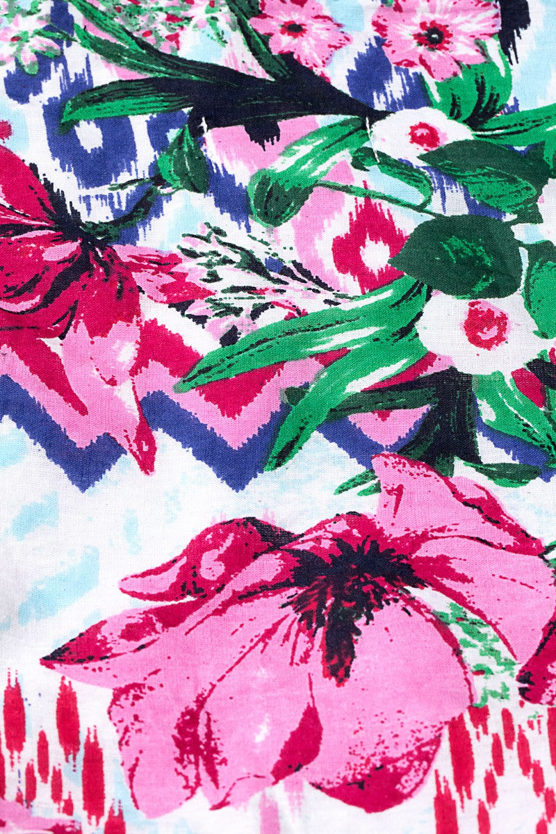 Hibiscus Floral Print Beach Boho Sling Handbag