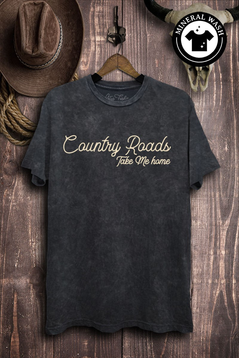 Country Roads Take Me Home Western Graphic T-Shirt