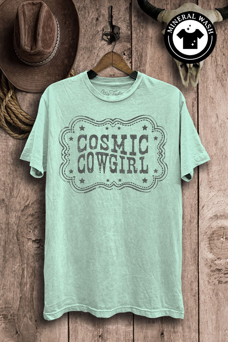 Cosmic Cowgirl Western Graphic T-Shirt