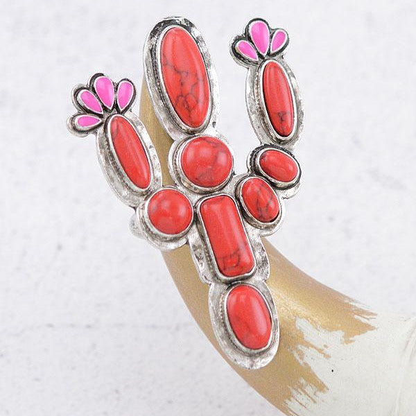 Sierra Natural Stone Cactus Ring