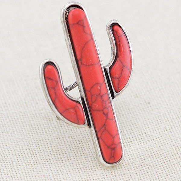 Sierra Natural Stone Cactus Ring