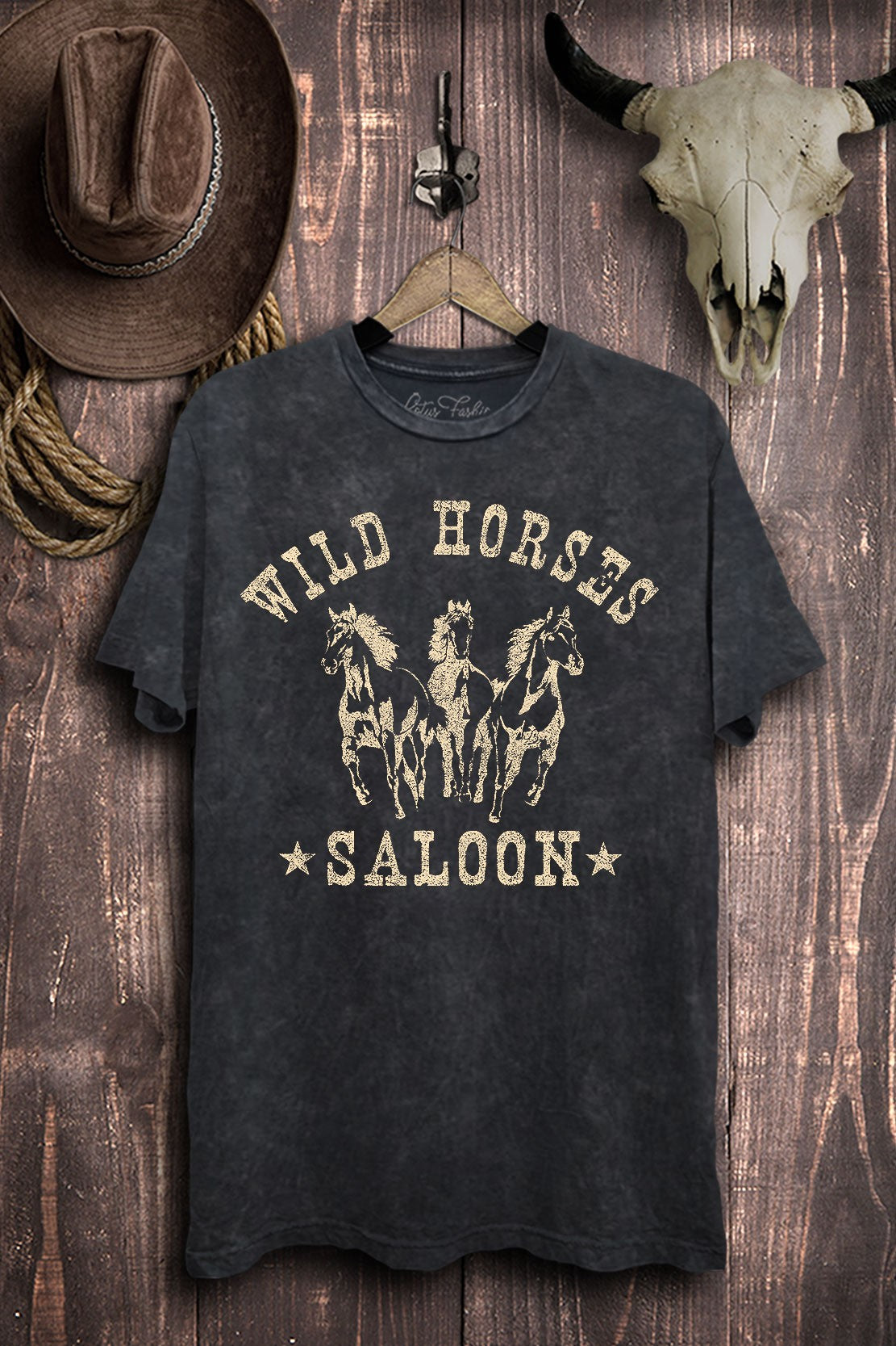 Wild Horses Saloon Western Graphic T-Shirt