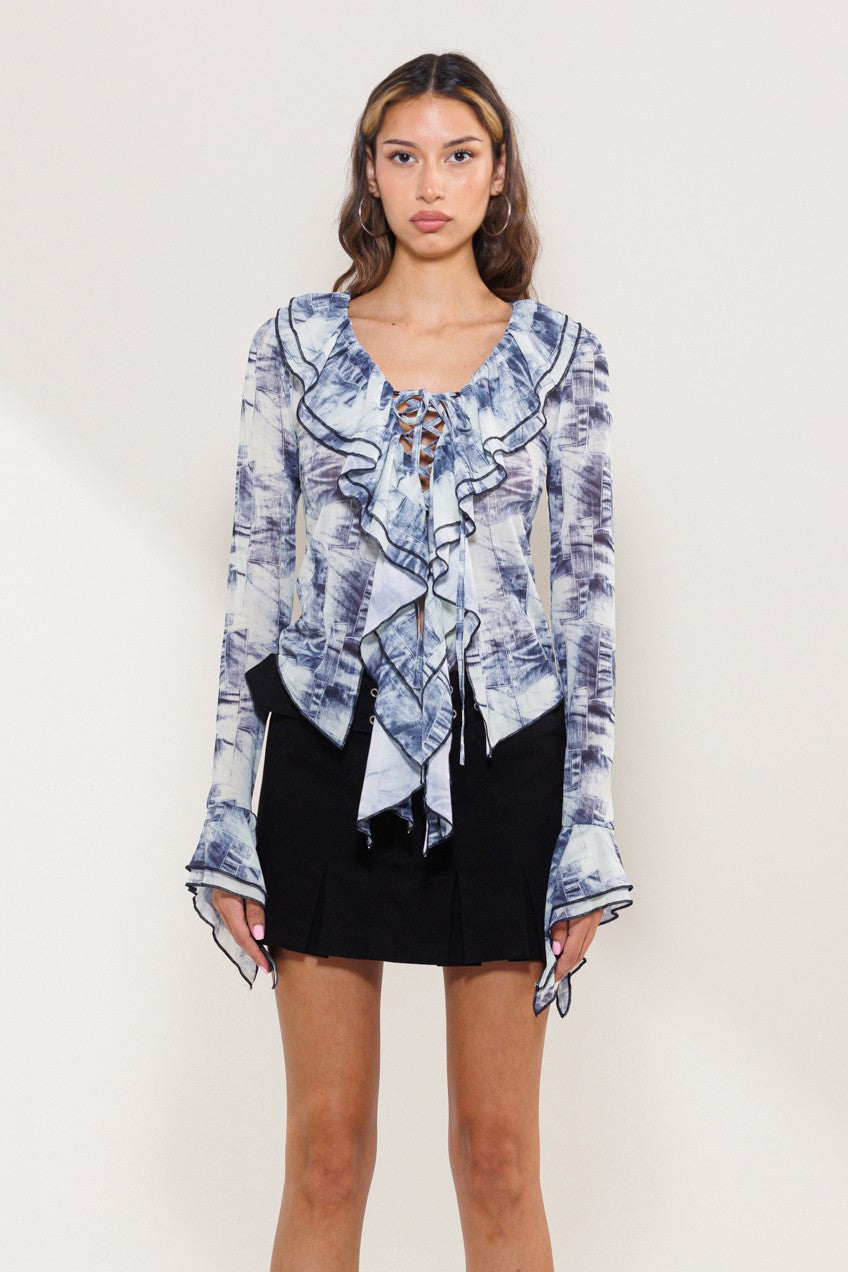 Poetic License Tie-Dye Blouse