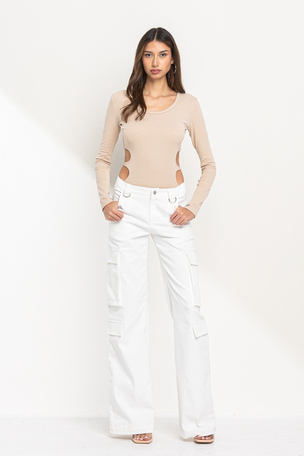 Cora Peep Sides Bodysuit