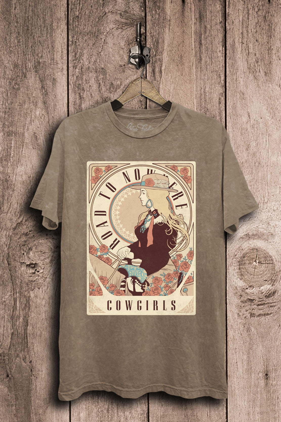 Road To Nowhere Cowgirls Western Graphic T-Shirt