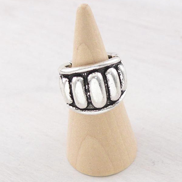 Western Silver Seven Bubble Ring