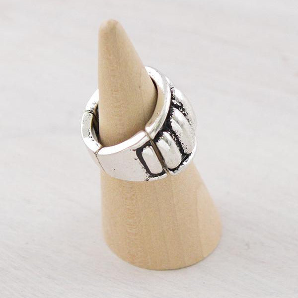 Western Silver Seven Bubble Ring