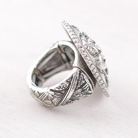 Western Wildflower Silver Rodeo Ring