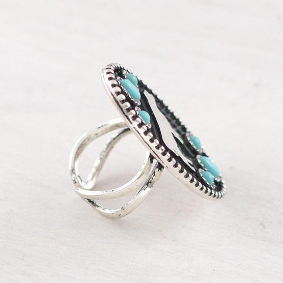 Western Style Silver Pig Ring