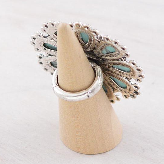 Big Desert Bloom Turquoise Ring