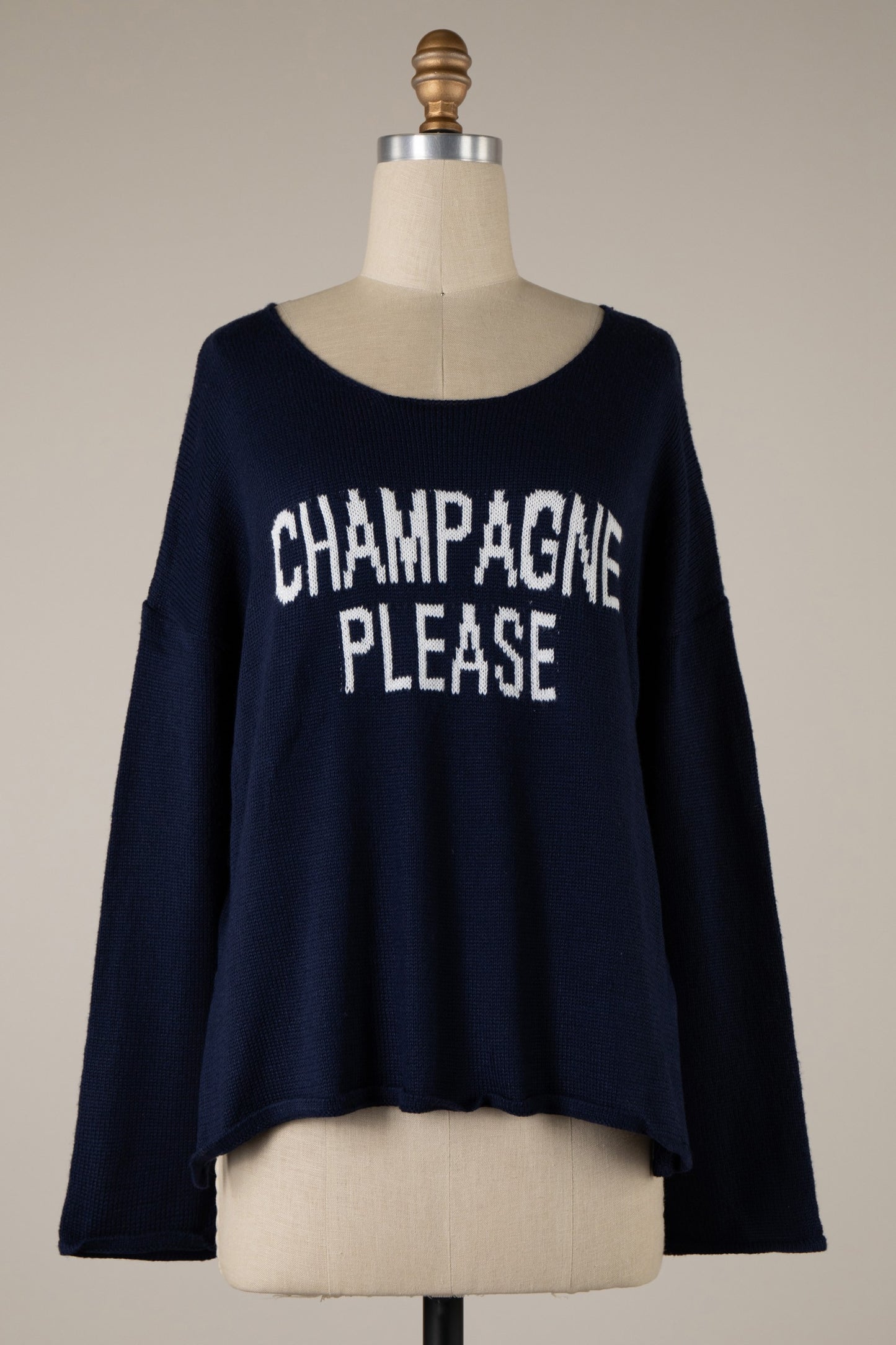 Champagne Please Knit Sweater
