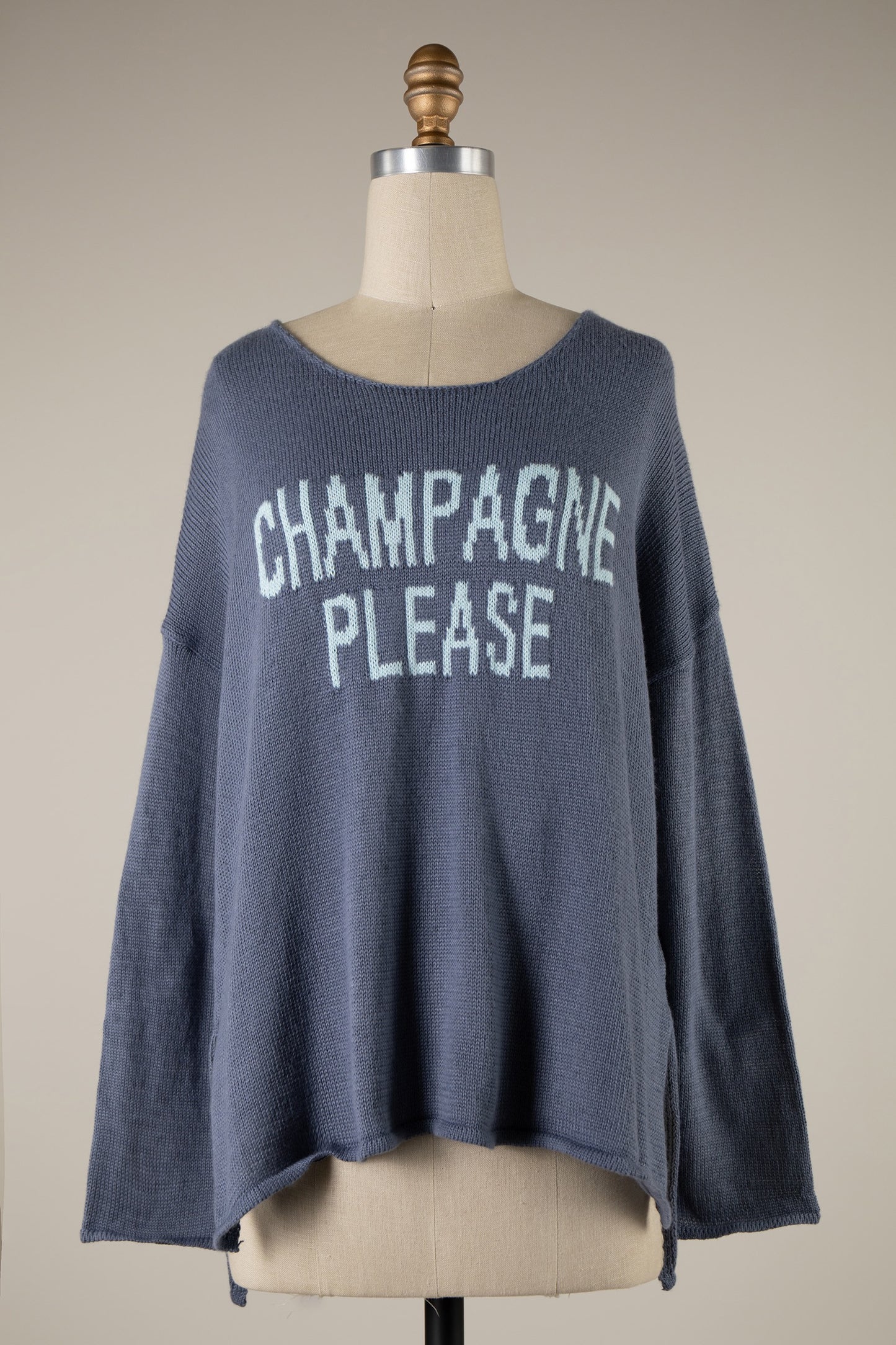Champagne Please Knit Sweater