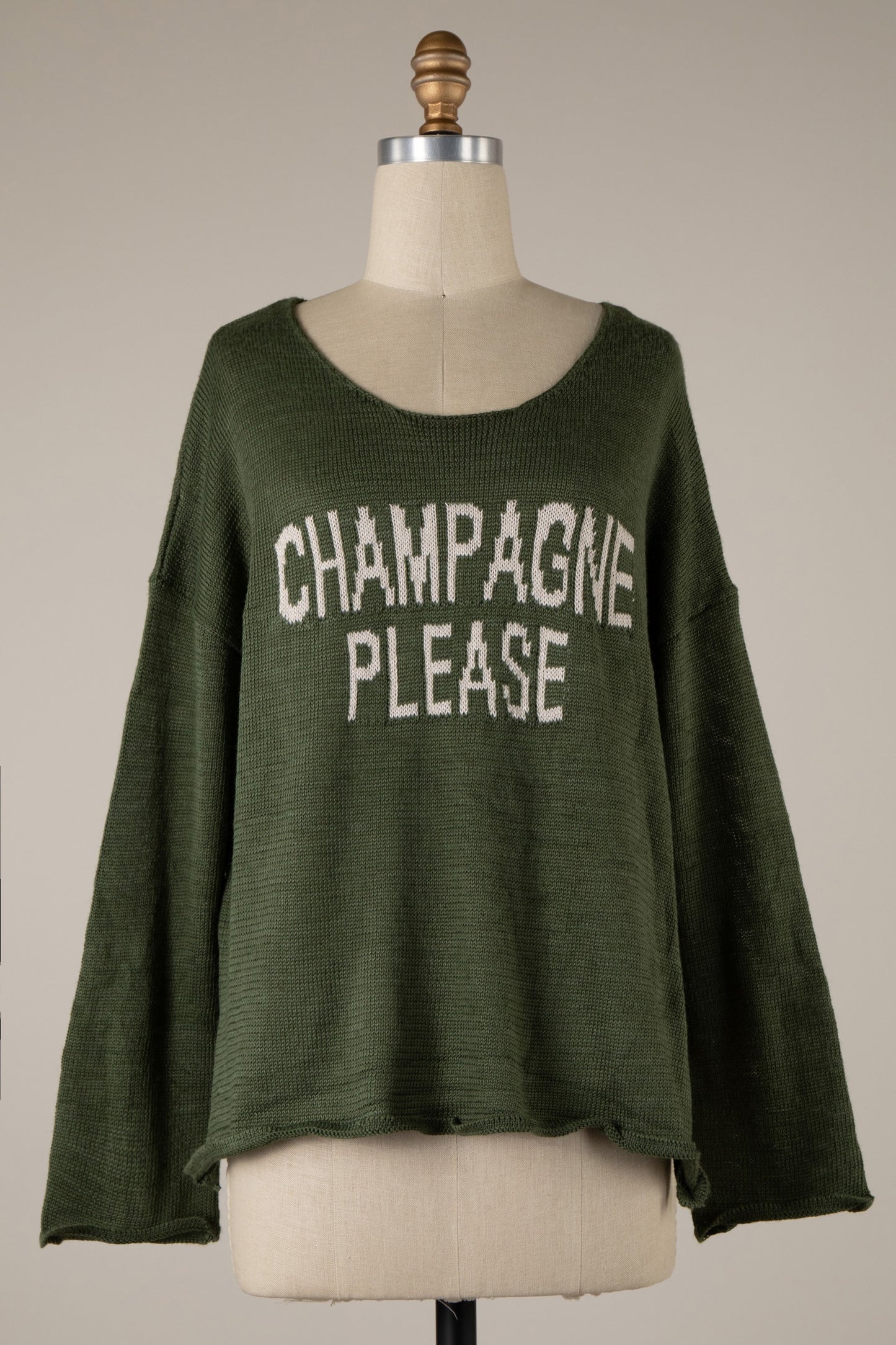 Champagne Please Knit Sweater