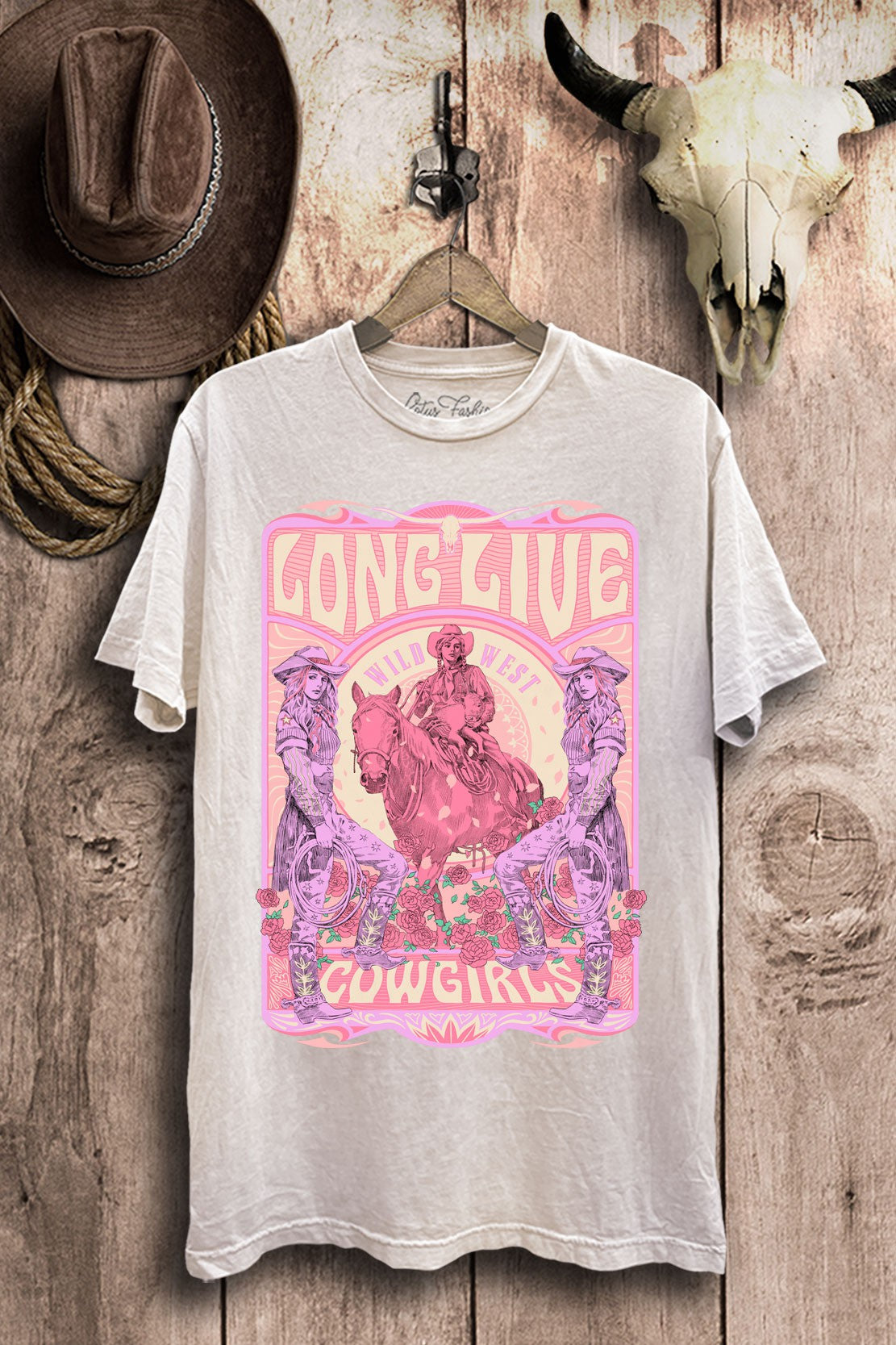 Long Live Cowgirls Western Graphic T-Shirt