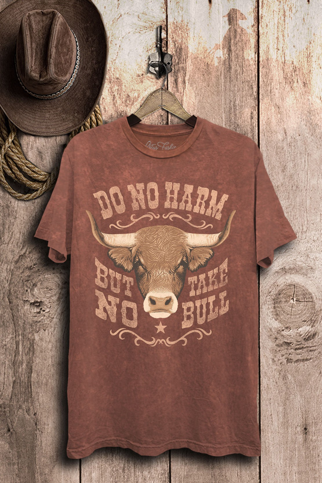 Do No Harm But Take No Bull Western Graphic T-Shirt