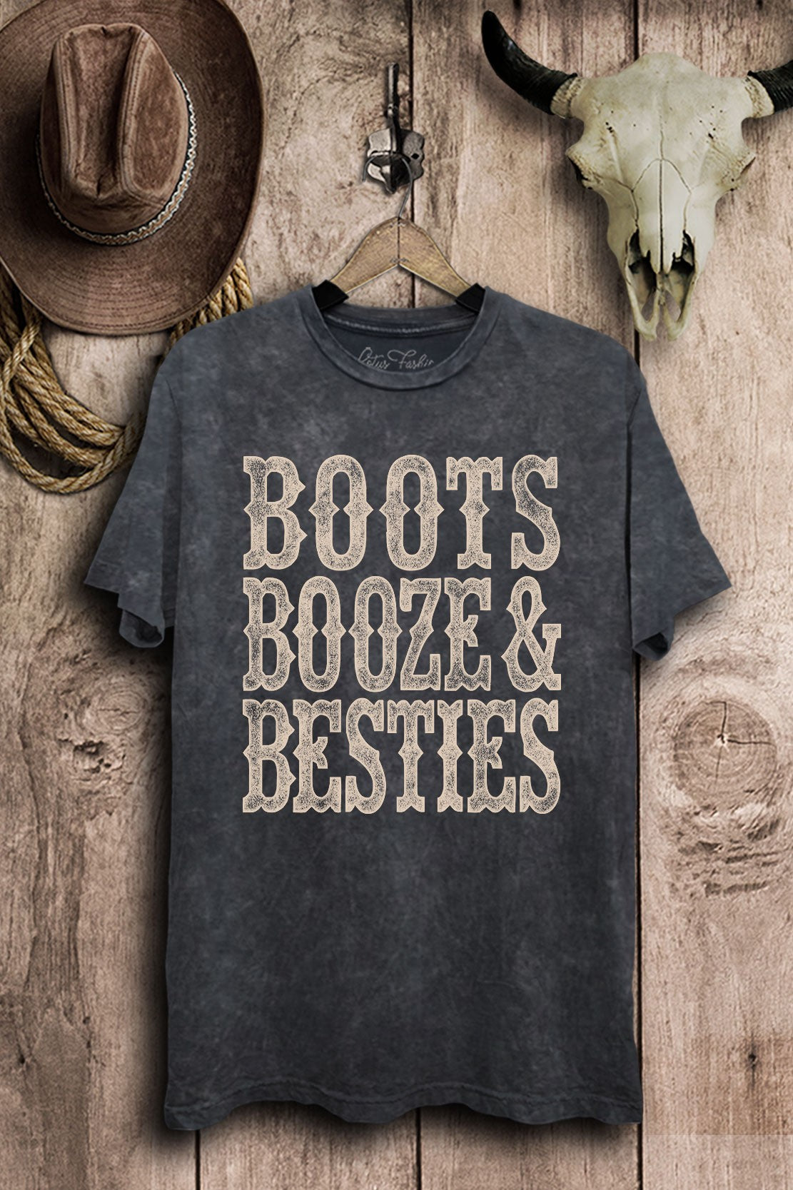 Boots Booze & Besties Western Graphic T-Shirt